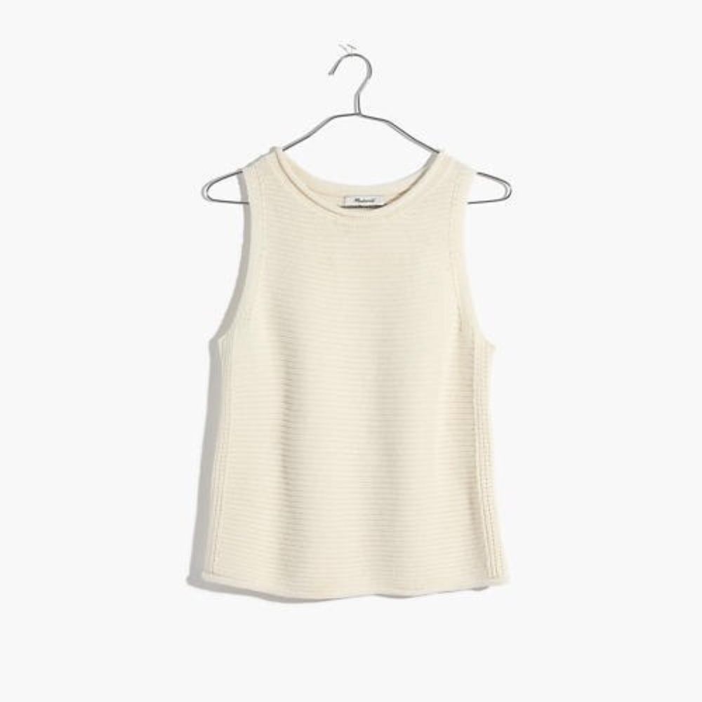 White sweater tank